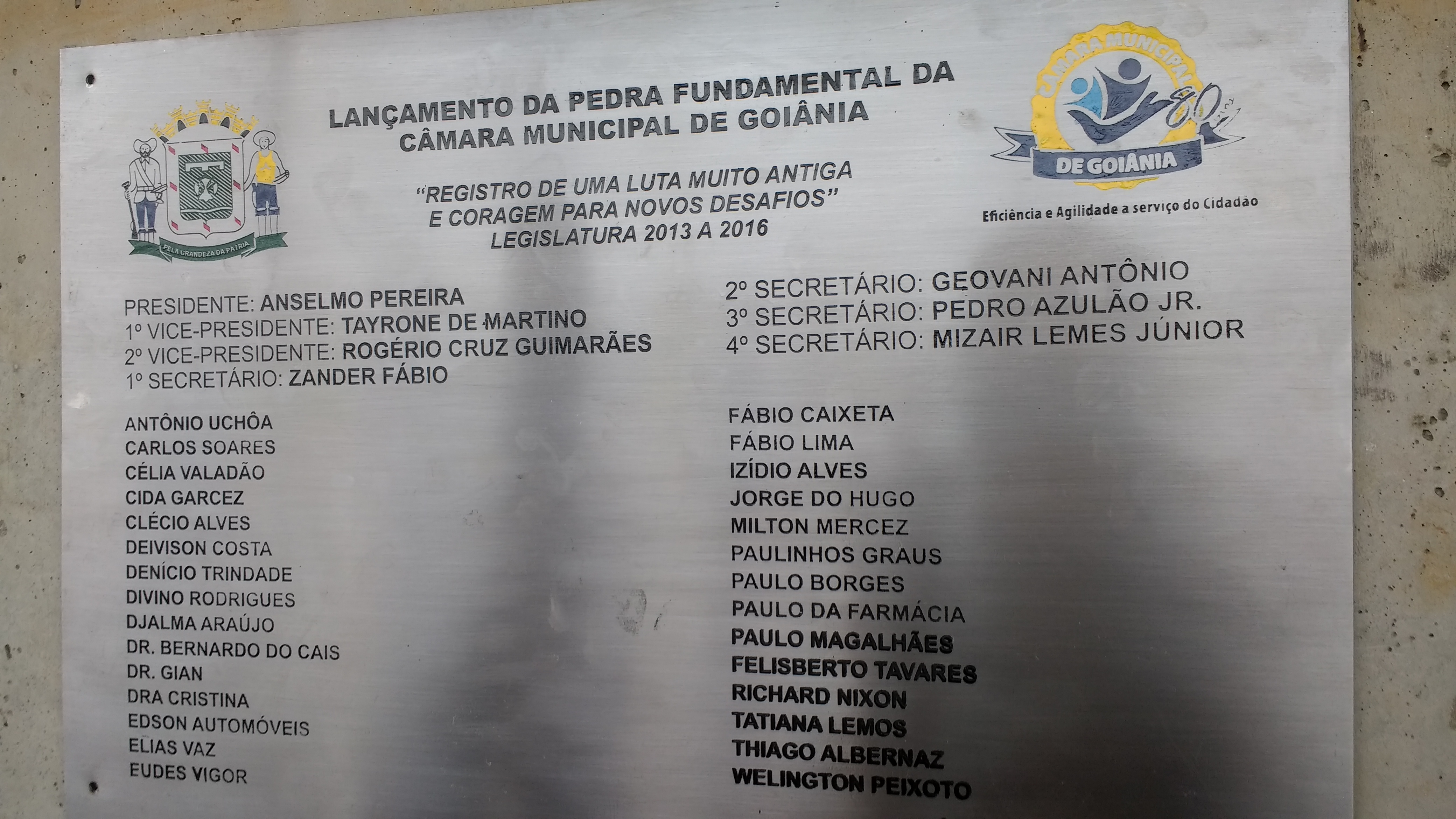 Lançada pedra fundamental da nova sede da Câmara de Goiânia