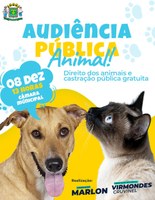 Audiência Pública tratará nesta quarta-feira, 8, de temas relacionados à Causa Animal