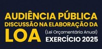 Audiência pública vai debater, nesta terça-feira (19), orçamento do Município para 2025