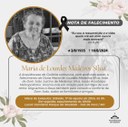 Câmara decreta luto de três dias pelo falecimento de Maria de Lourdes Medeiros Silva, mãe do arcebispo de Goiânia