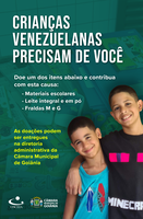 Câmara e Osceia promovem campanha de doação de materiais escolares para crianças venezuelanas