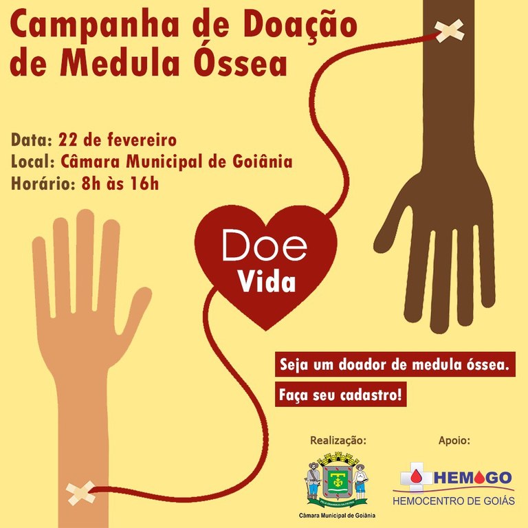 Câmara Municipal Promove Campanha Para Doação De Medula óssea — Câmara Municipal De Goiânia 1855