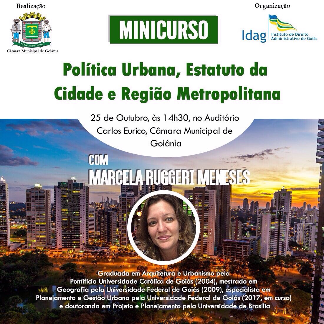 Câmara realiza minicurso sobre Política Urbana com a professora Marcela Ruggeri