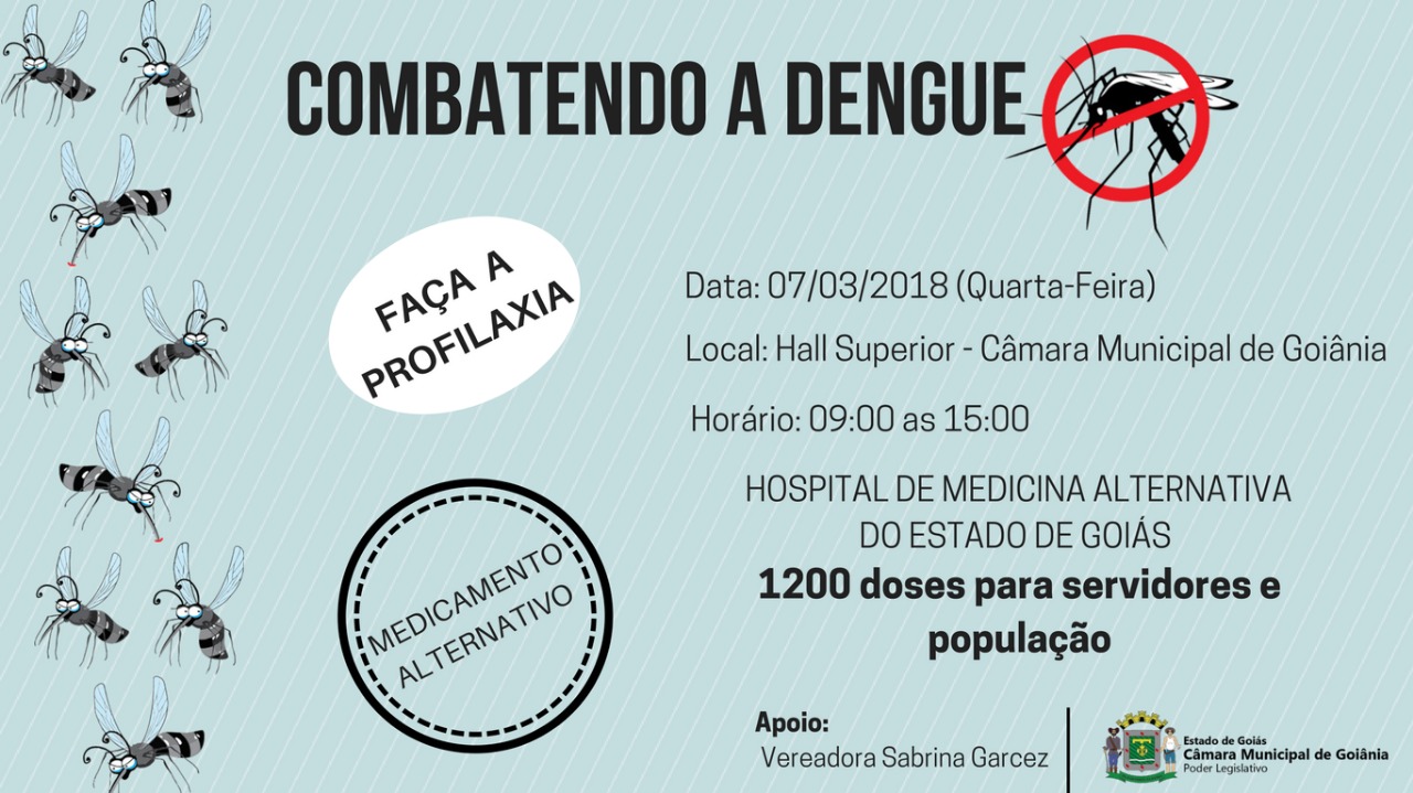 Câmara recebe campanha de profilaxia contra a dengue