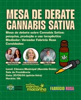 Câmara sedia audiência pública “Mesa de Debate sobre Cannabis Sativa: pesquisa, produção e uso terapêutico"