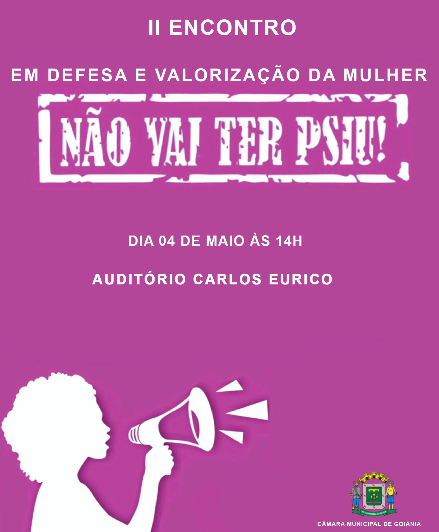 Confira a programação do II Encontro em defesa e valorização da mulher