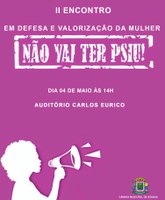 Confira a programação do II Encontro em defesa e valorização da mulher