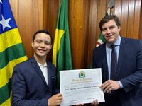 Kitão concede Moção de Aplauso para jovem campeão sulamericano de karatê