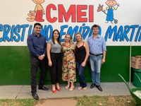 Léia Klebia visita CMEI na Região Leste da Capital