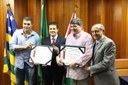 Luis Datena e seu filho Joel Datena recebem títulos de cidadão