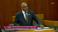 Em reunião da Comissão Mista, prefeito Rogério Cruz presta contas do terceiro quadrimestre de 2021