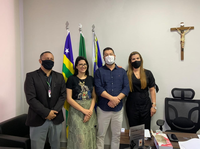 Vereadora Gabriela Rodart é recebida por parlamentares em Anápolis