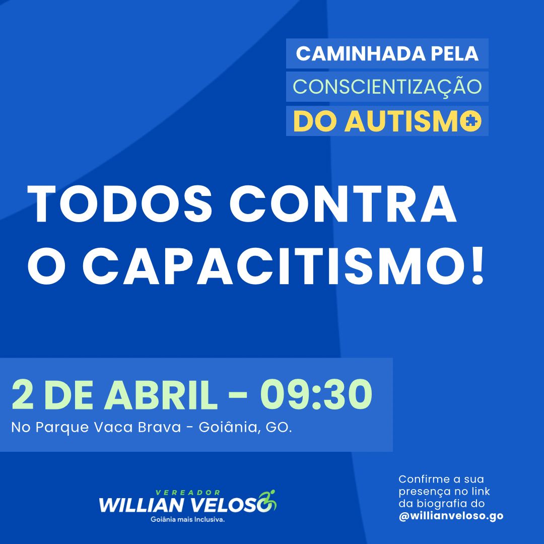 Willian Veloso promove caminhada para conscientização sobre autismo